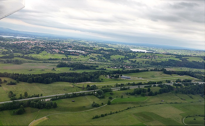 Murnau, der Staffelsee und der Flugplatz Ohlstadt