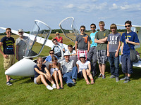 Fliegen mit Schlern des Gymnasiums am lberg, Oberpleis